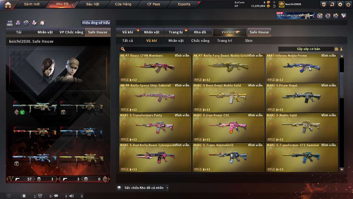 shop acc cf uy tin gia re